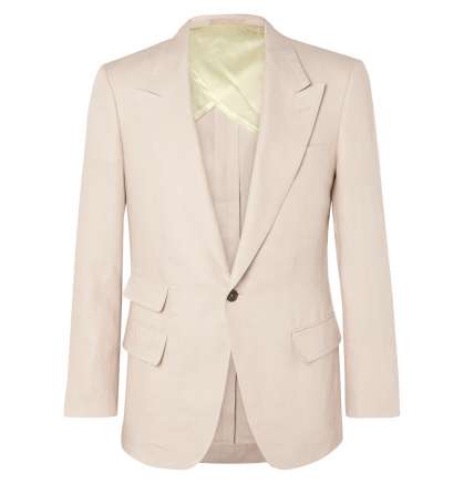 Sandy Suit-Fit Linen Suit Jacket - Apsley Tailors
